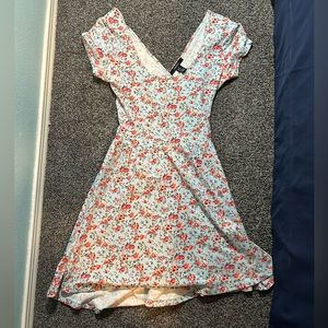 Floral dress, size medium, color light blue